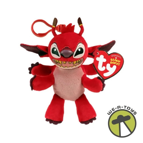 Ty Clips Stitch Leroy Plush Keychain