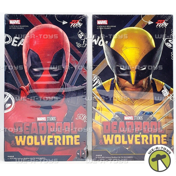 Marvel Studios Deadpool and Wolverine 1/10 Scale Action Figures Lot of 2