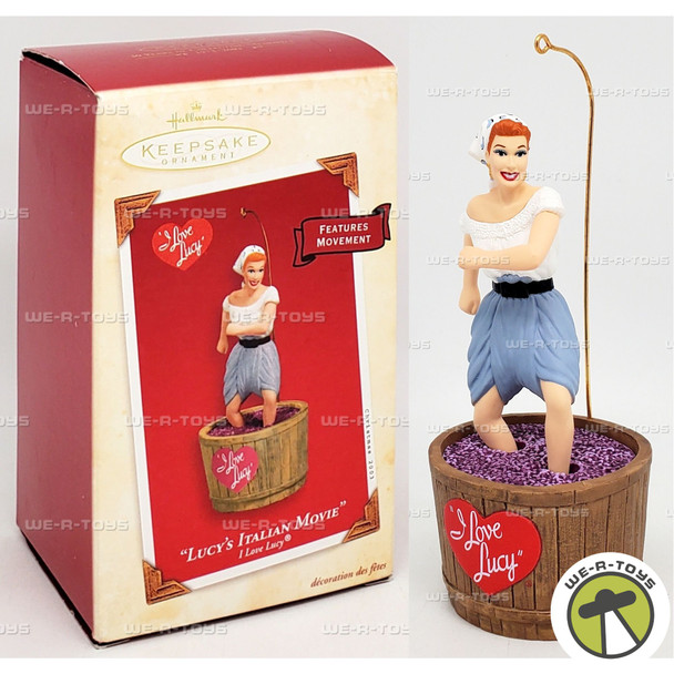 Hallmark Keepsake I Love Lucy Lucy's Italian Movie Christmas Ornament QXI8387