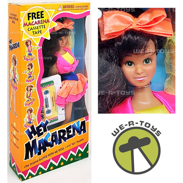 Hey Macarena Dance With Me Doll w/ Macarena Cassette Tape 1996 Fun Source 02100