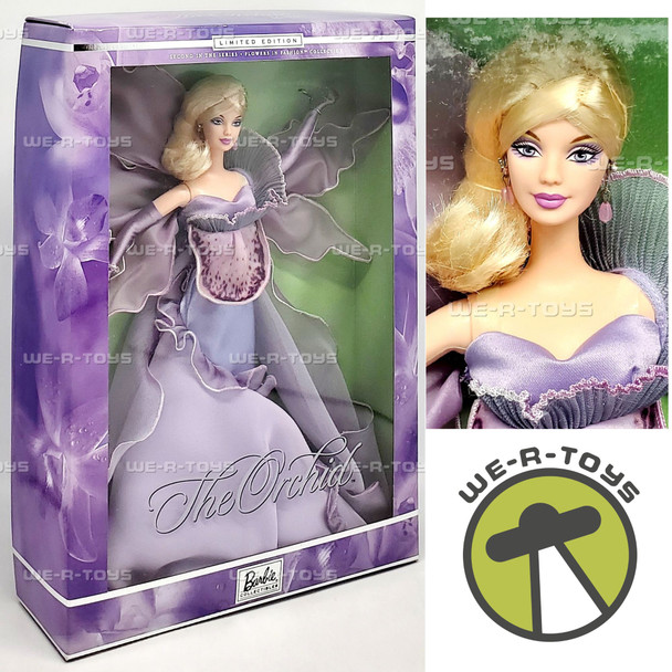 The Orchid Barbie Doll Flowers in Fashion Collection 2000 Mattel 50319