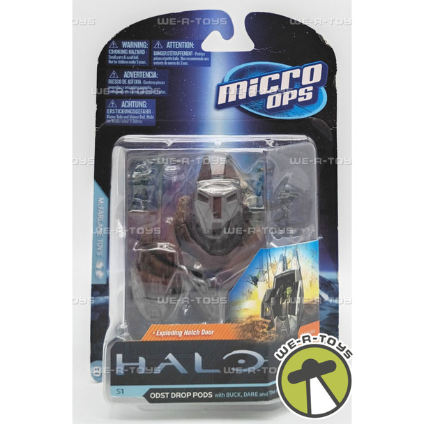 Halo ODST Drop Pods Micro Ops Mini Action Figures & Accessory Set 2012 McFarlane