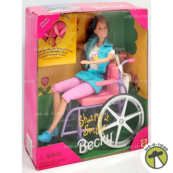 Share a Smile Becky Barbie Doll 1996 Mattel15761