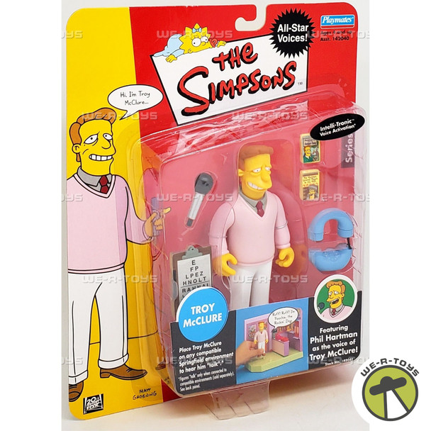 The Simpsons World of Springfield Troy McClure Figure 2002 Playmates 142041