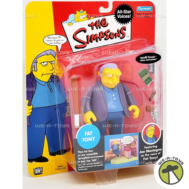 The SImpsons World of Springfield Fat Tony Figure 2002 Playmates 42043