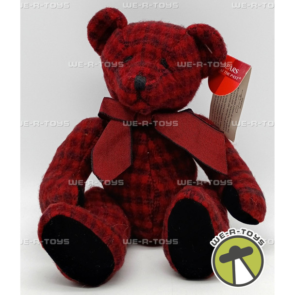 Russ Nelly Bear #4819 Bears From The Past Collection Red & Black Check
