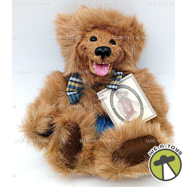Kimbearly's Originals by A & A Plush Scottie Plush Bear # 19052 In Denim Overall