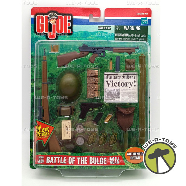 GI Joe Battle of the Bulge Battle Gear WWII US Army Accessory Set 2000 Hasbro