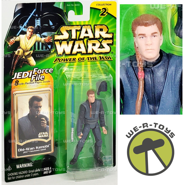 Star Wars Power of the Jedi Obi-Wan Kenobi Jedi Force File Action Figure Hasbro