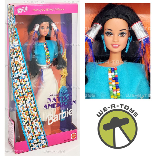 Dolls of the World Second Edition Native American Barbie Doll 1993 Mattel 11609