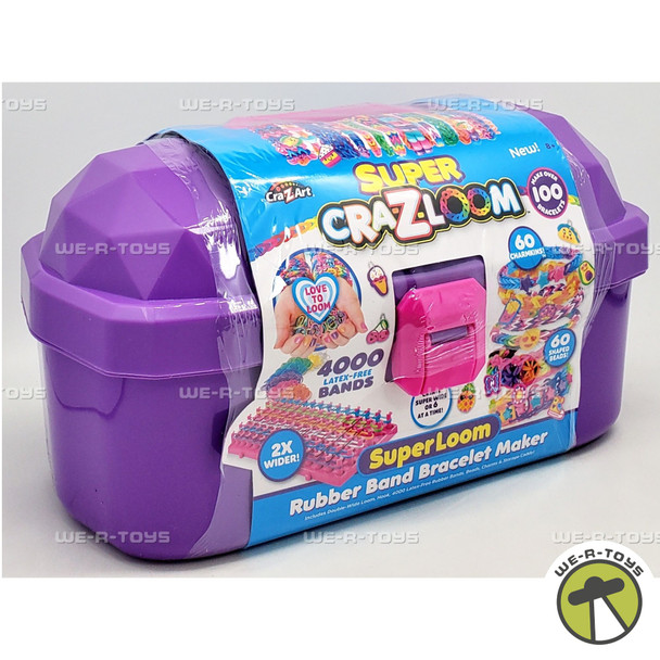 Super Cra-Z-Loom Rubber Band Bracelet Maker Caddy Cra-Z-Art 32029