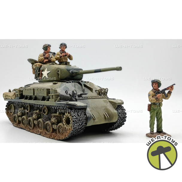 King & Country Sherman Tank DD27 Model Statue with 3 Soldier Figures 2001
