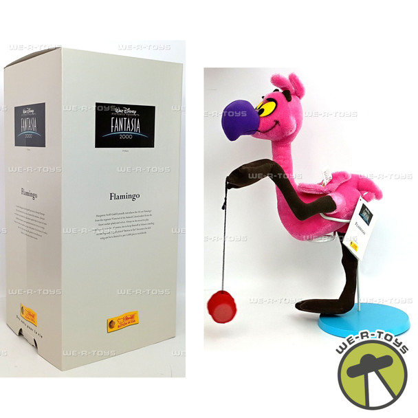 Walt Disney Fantasia 2000 Flamingo Steiff Club Plush With Stand 651700