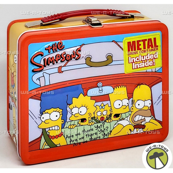 The Simpsons Are We There Yet? Metal Lunchbox with Thermos by NECA