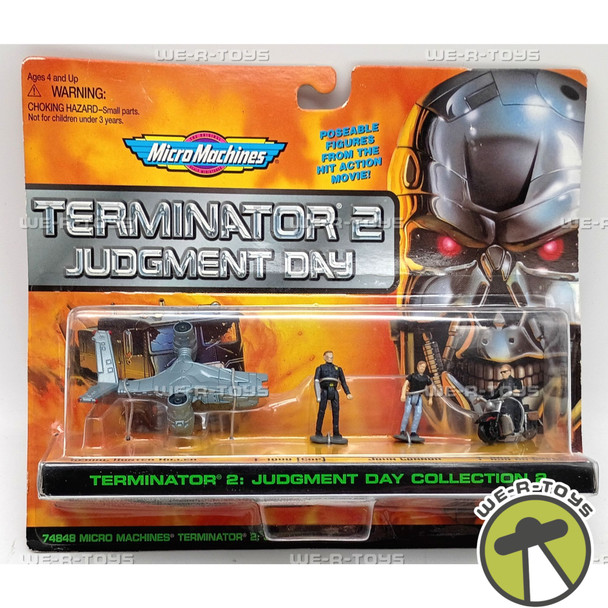 Terminator 2 Judgment Day Micro Machines Set of 3 Figures & Hunter Killer 1995