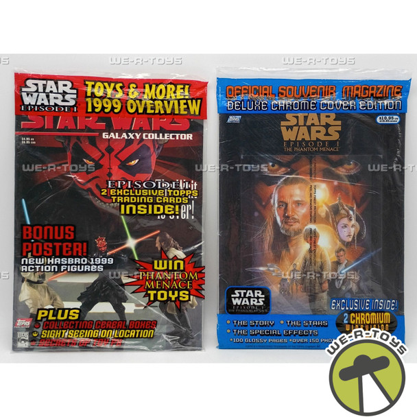 Star Wars Episode 1 Phantom Menance Magazines Lot of 2 New and Sealed
