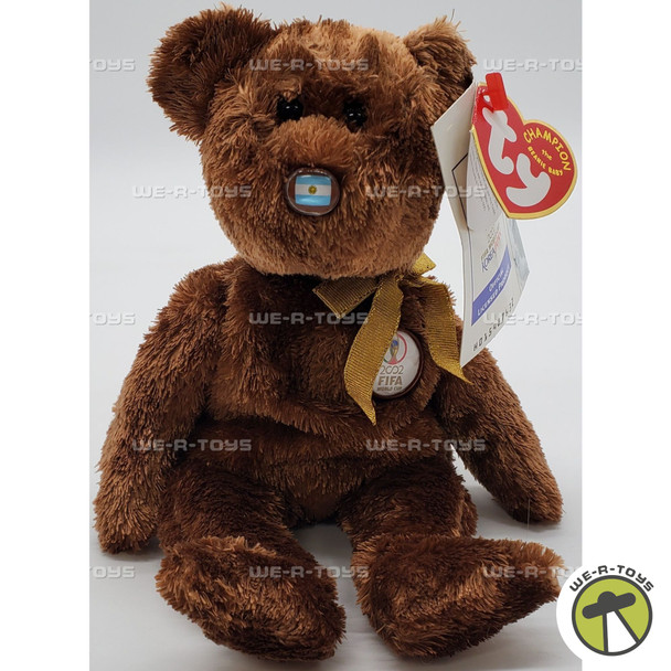 Ty Beanie Babies Champion the Bear Argentina World Cup 2002