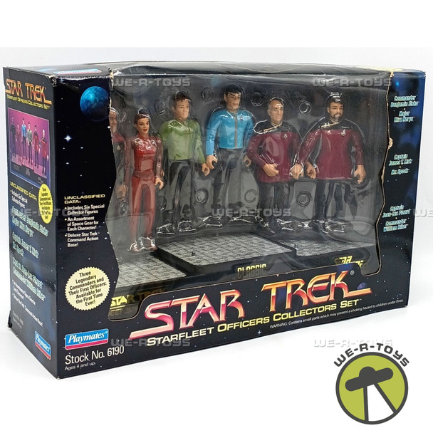 Star Trek Starfleet Officers Collectors Set of 6 Action Figures Playmates 06190