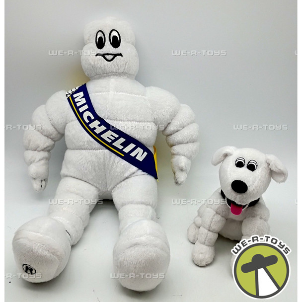 Michelin Man & Bubbles The Dog Plushies Set of Two C-11476 Zouire 2004