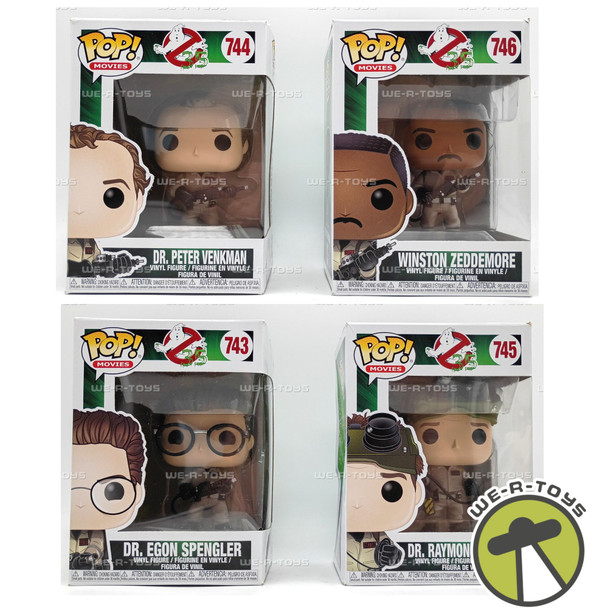 Funko POP! Movies Ghostbusters Set of 4 Vinyl Figures #743, 744, 745, 746