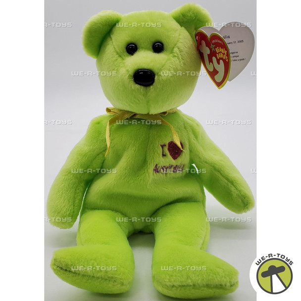 Ty Beanie Baby I Love Australia the Bear Plush 2005