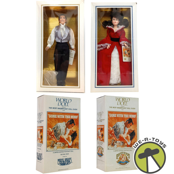 Gone With The Wind Rhett & Scarlett Dolls Set 1989 Movie Greats World Doll
