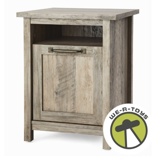 Better Homes & Gardens Modern Farmhouse USB Nightstand, Rustic Gray