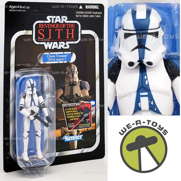 Star Wars Revenge of the Sith Clone Trooper 501st Legion Action Figure 73199