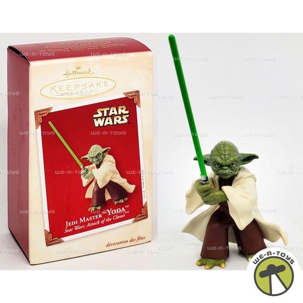 Hallmark Keepsake Ornament Star Wars Attack of the Clones Jedi Master Yoda
