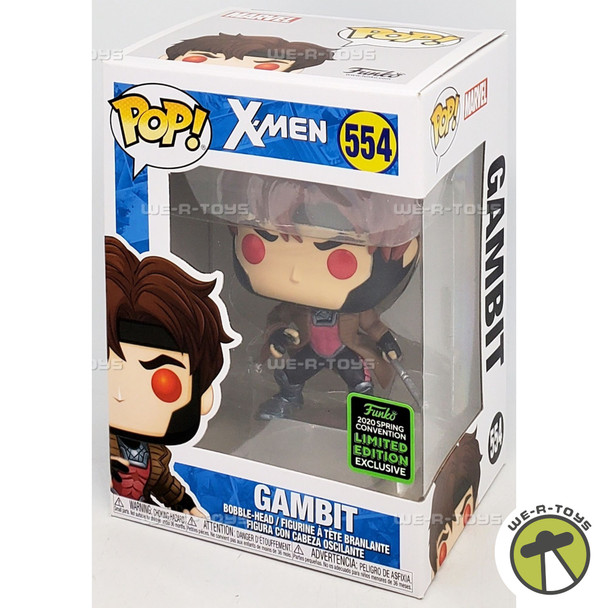 Funko POP Marvel X-Men Classic Gambit 554 ECCC 2020 Vinyl Bobble-Head Figure