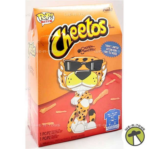Funko POP TEES Cheetos Chester Cheetah Figure and XL Tee Bundle