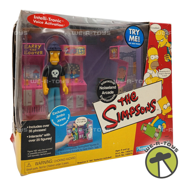 The Simpson's Noiseland Arcade Interactive Environment & Jimbo Jones Figure 2001