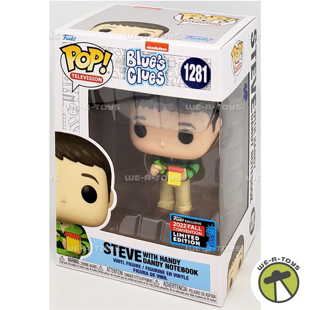 Funko POP Television Blue's Clues Steve with Handy Dandy Notebook 1281 Figure