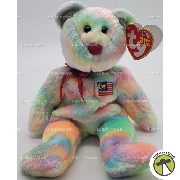Ty Beanie Baby Wirabear the Bear Malaysian Exclusive Plush 2003