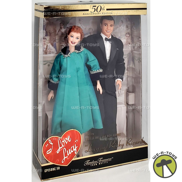 I Love Lucy Episode 50 Lucy and Ricky Ricardo Doll Set 50th Anniversary 28553
