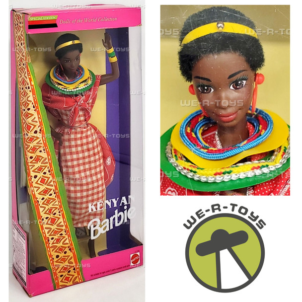 Dolls of the World Kenyan Barbie Doll 1993 Mattel 11181