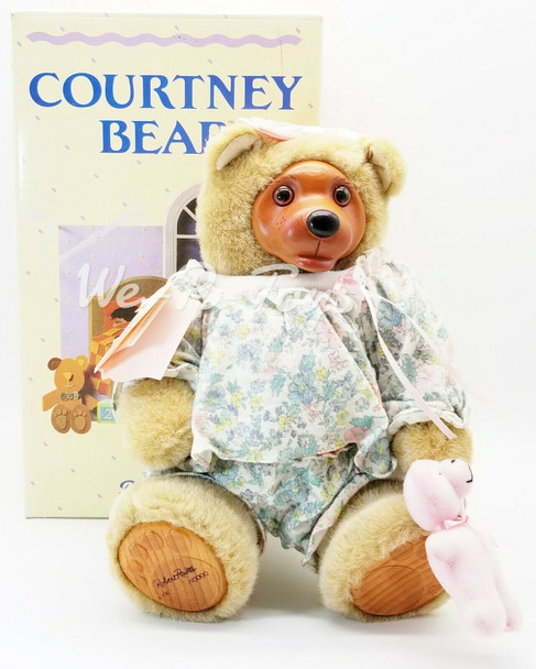 Robert Raikes 1990 Courtney Bear with Wooden Face (Bear Only) #662027 Applause