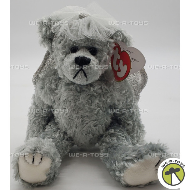 Ty Attic Treasures Sterling the Silver Angel Bear Plush