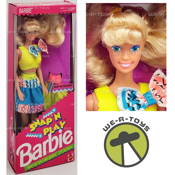Snap 'N Play Barbie Doll 1991 Mattel 03550