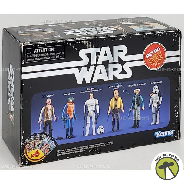 Star Wars A New Hope Retro Collection 6 Pack Action Figure Set Hasbro G1082