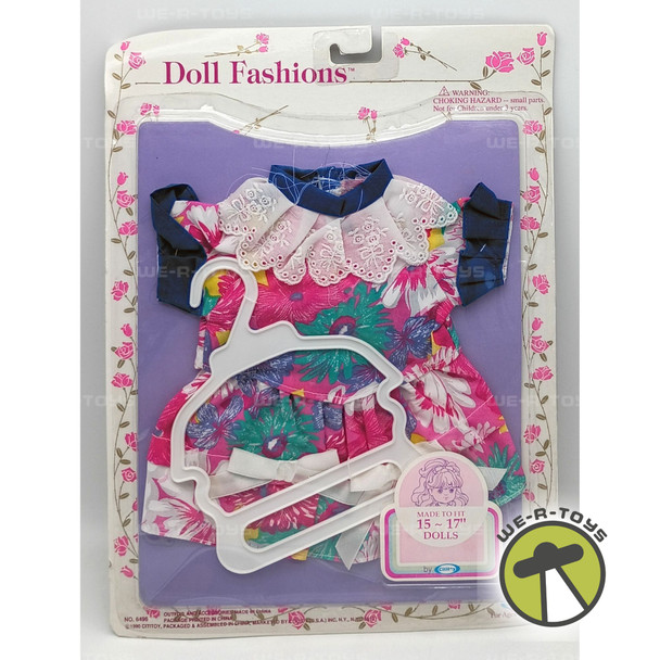 Cititoy Doll Fashion Set for 15-17 Inch Doll Skirt & Top Floral 1990 No. 6496