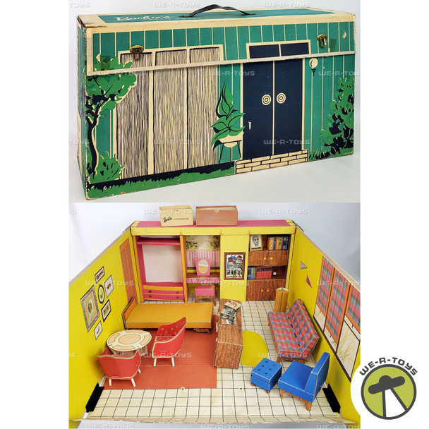 Barbie Doll's Dream House and Furniture Stock Number 816 Mattel 1962