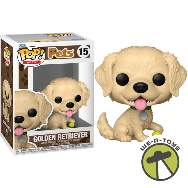 Funko Pop Pets Golden Retriever Vinyl Figure #15