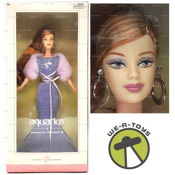 Aquarius Barbie Doll The Zodiac Collection Pink Label 2004 Mattel #C6238