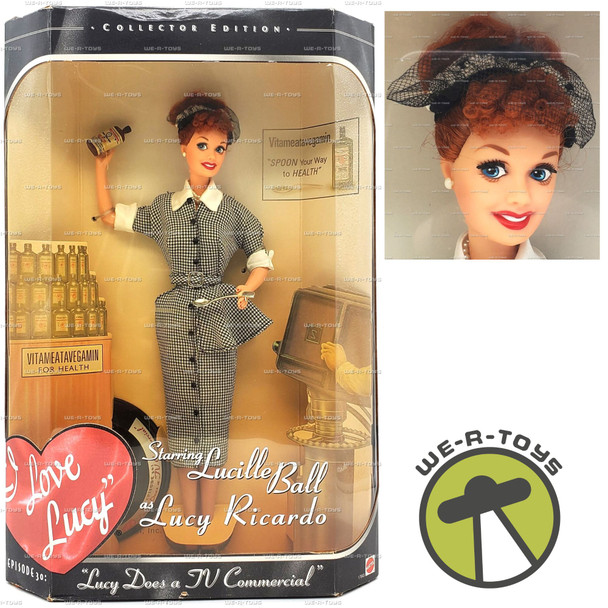 I Love Lucy Doll Lucy Does a TV Commercial Collector Edition 1997 Mattel #17645