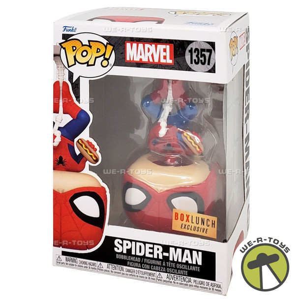 Funko POP Marvel Spider-Man with Hot Dog 1357 Bobble Head Figure