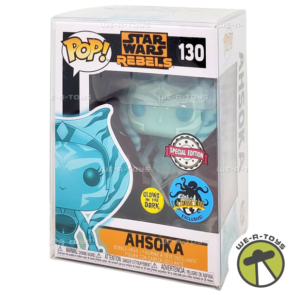 Funko POP Star Wars Rebels Ahsoka 130 Glow in The Dark Bobble Head Figure