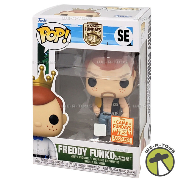 Funko POP Freddy Funko as Stone Cold Steve Austin 2023 Camp Fundays Vinyl Figure