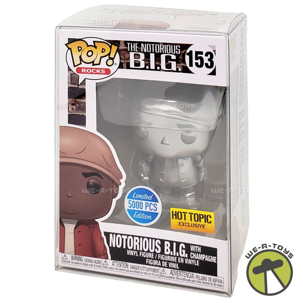 Funko POP Rocks The Notorious B.I.G. with Champagne 153 Silver Vinyl Figure