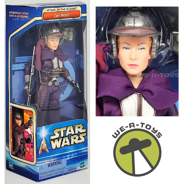 Star Wars Attack of the Clones Zam Wesell 12 Inch Action Figure Hasbro 32527